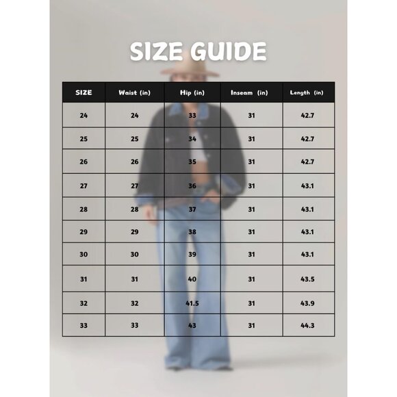 Women's Baggy Jeans Lightweight Denim High Rise Wide Leg Adjustables - Picture 2 of 7